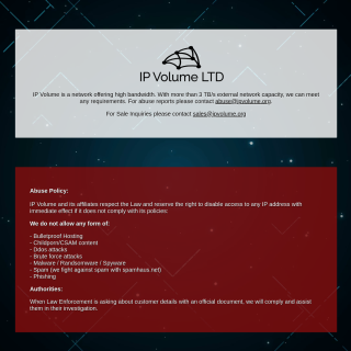  IP Volume LTD  aka (IP Volume)  website