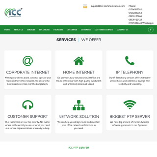 ICC Communication  website