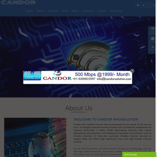 Candor infosolution  website