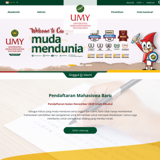 Universitas Muhammadiyah Yogyakarta  website