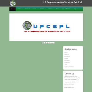 U.P.Communication Services  website