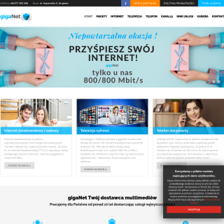  GIG@NET Internet w Twoim Domu P. Jastrzebski  website