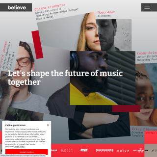  Believe Digital  aka (Believe)  website