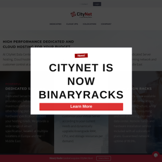 CityNet Telekom  website
