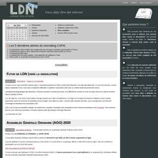 Association Lorraine Data Network  website