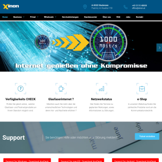 XINON Carrier Network  website