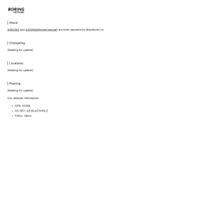  Boring Network  website