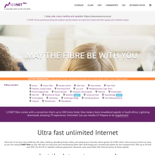  123NET fibre  aka (123NET)  website