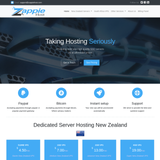 Zappie Host  website