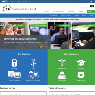Iowa Communications Network  website