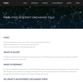  FIXO Route Servers  website