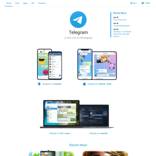 Telegram Messenger APAC  website