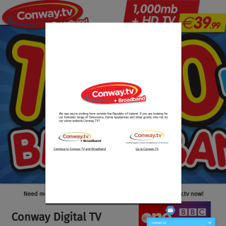 Conway Broadband  website