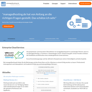  managedhosting.de  website