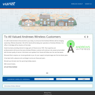  Andrews Wireless  website