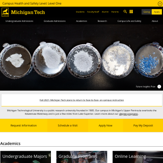  Michigan Technological University  aka (Michigan Tech)  website