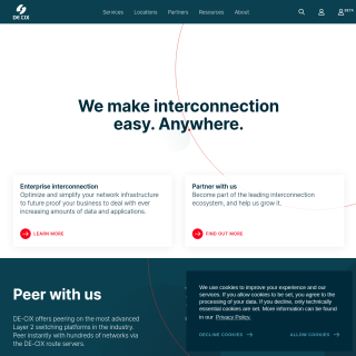  DE-CIX Chicago Route Servers  website