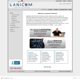 Lanicom / Skymesh  website