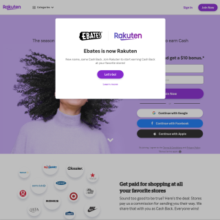  Ebates  website