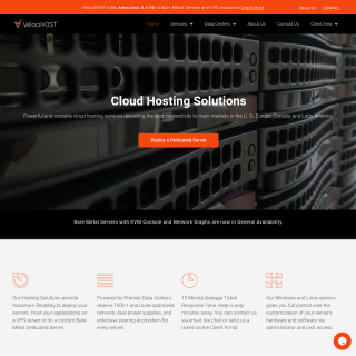 VelociHOST  website
