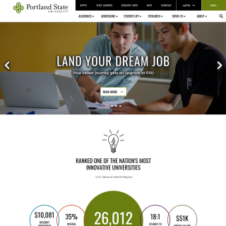 Portland State University  website