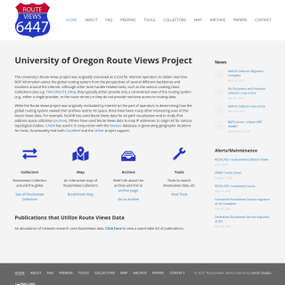  RouteViews  website