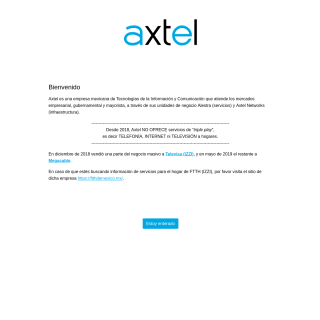 Axtel, S.A.B. de C.V.  website