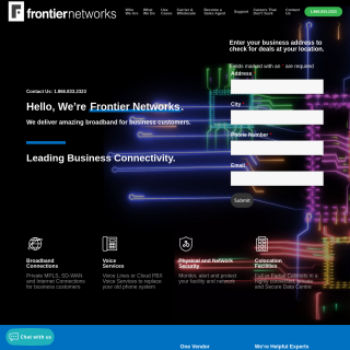 Frontier Networks  website