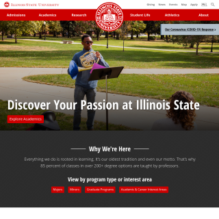  Illinois State University  website