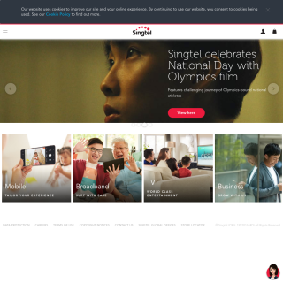  Singapore Telecommunications Limited  aka (Singtel)  website
