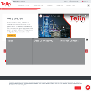 Telekomunikasi Indonesia Int (TELIN)  website