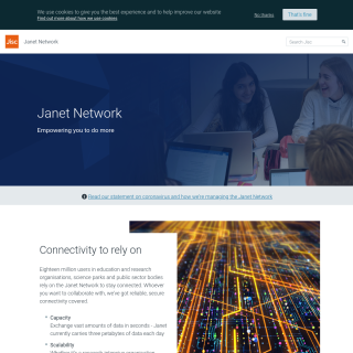  Janet  aka (UKERNA, JANET, The JNT Association, Jisc)  website