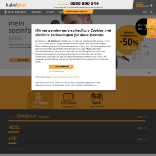 Kabelplus GmbH  website