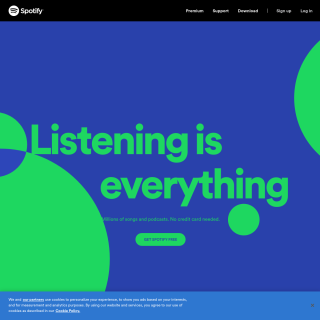  Spotify  website