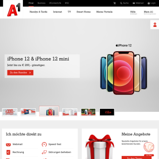 A1 Telekom Austria AG  website