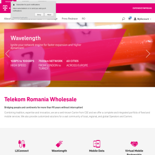 Telekom Romania Communications S.A.  website