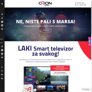 Orion Telekom  website