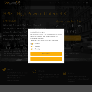  becom Systemhaus  website