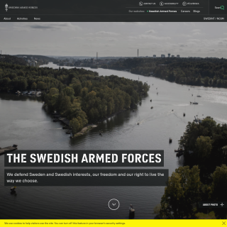  Swedish Armed Forces  aka (Forsvarsmakten)  website
