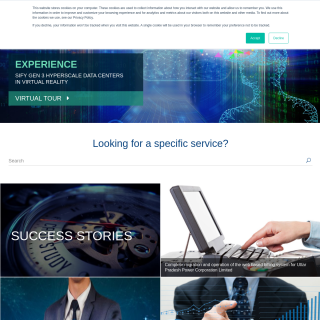  Sify Technologies Limited  aka (India's first private ISP)  website