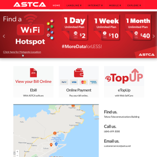  AMERICAN SAMOA TELECOMMUNICATIONS AUTHORITY  aka (ASTCA)  website