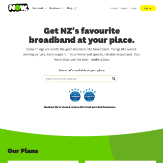  NOW NZ  aka (Airnet NZ Ltd)  website
