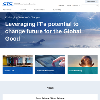 ITOCHU Techno-Solutions Corporation  website